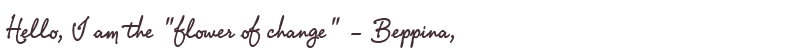 Welcome to Beppina