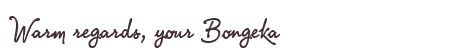 Greetings from Bongeka