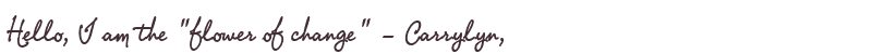 Welcome to Carrylyn