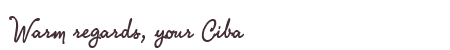 Greetings from Ciba