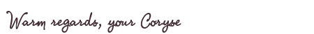 Greetings from Coryse