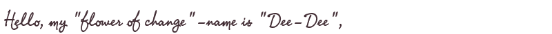 Welcome to Dee-Dee