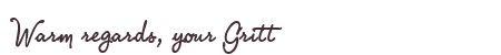 Greetings from Gritt