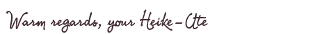 Greetings from Heike-Ute