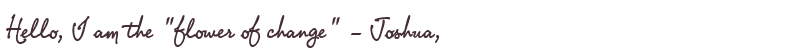 Greetings from Joshua