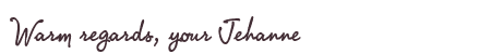 Greetings from Jehanne