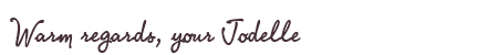Greetings from Jodelle