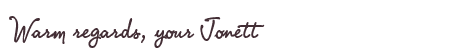 Greetings from Jonett