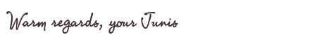 Greetings from Junis