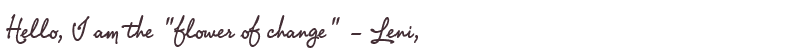 Greetings from Leni