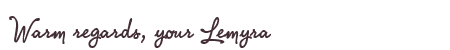 Greetings from Lemyra