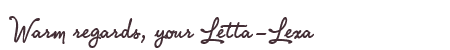 Greetings from Letta-Lexa