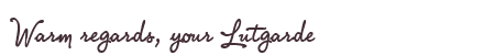 Greetings from Lutgarde