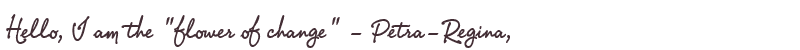 Greetings from Petra-Regina