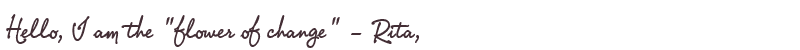 Greetings from Rita