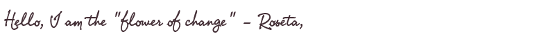 Welcome to Roseta