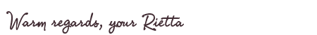Greetings from Rietta