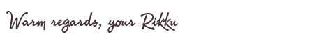 Greetings from Rikku