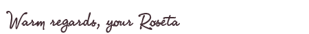 Greetings from Roseta