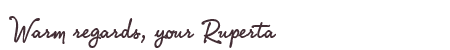 Greetings from Ruperta