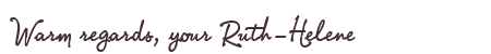 Greetings from Ruth-Helene