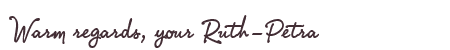 Greetings from Ruth-Petra