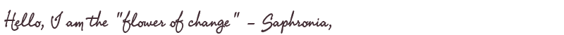 Welcome to Saphronia