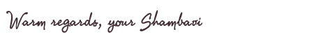Greetings from Shambavi