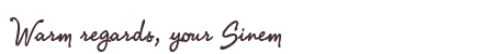 Greetings from Sinem