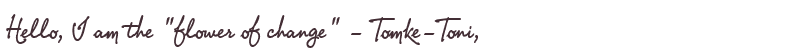 Welcome to Tomke-Toni